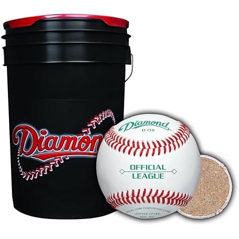 Diamond Sports D-OB Baseballs with Bucket and Insulated Sleeve Cover