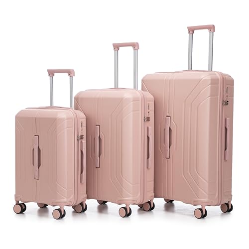 Stylish 3-Piece ABS Hard Shell Luggage Set - 20