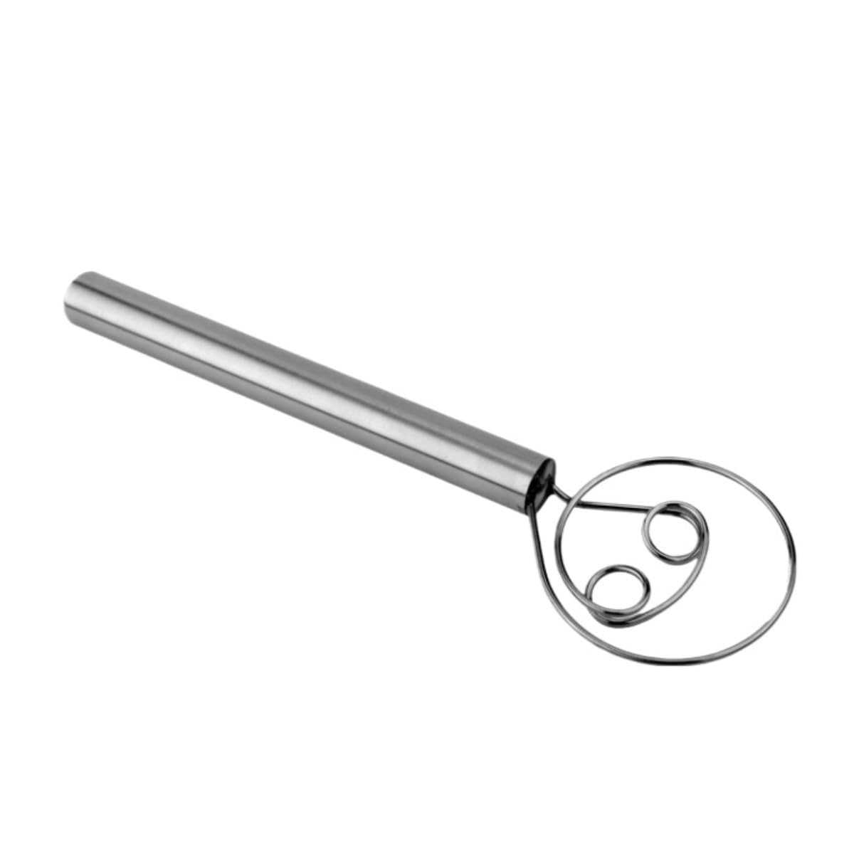 Varillas de Batir para Cocinar Batidor De Polvo En Espiral De Acero Inoxidable, Mezclador De Harina Y Masa, Batidor Manual De Huevos, Guarnición De Ensalada, Mezclador En Frío Huevos, Espumar, Batir(D