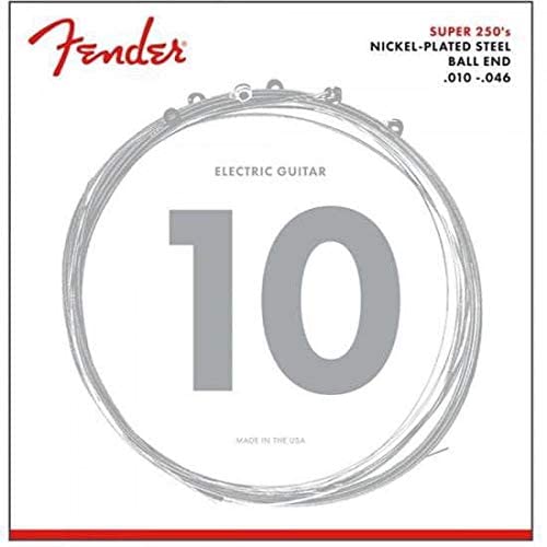 Fender Super 250 Electric Guitar Strings, Nickel Plated Steel, Ball End, 250R .010-.046 (Pack of 2) - image 4