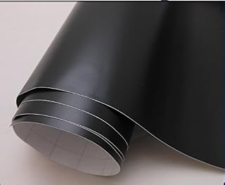 CVANU Permanent Vinyl,Matte Black Outdoor Adhesive Backed Craft Rolls in Matte Finish for Silhouette and Cricut to Make Monograms Stickers Decals CV07