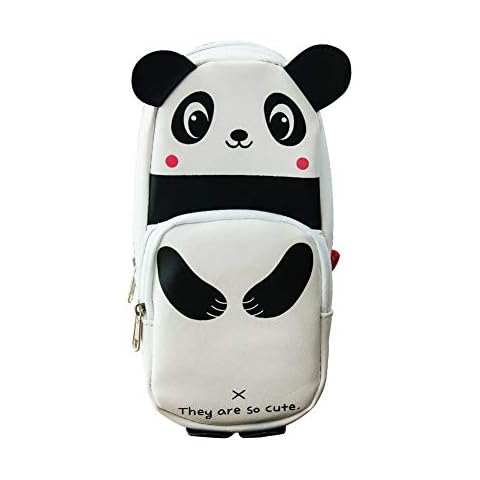 Pencil Bag Kids School Panda Shape Pencil Case Large Capacity Students Cute Pen Holder Bag 1PC Cover