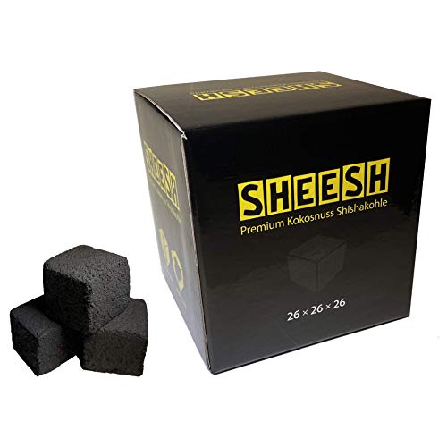 SHEESH by CocoBeach | Premium Kokosnuss Shishakohle | 1KG | 26 x 26 x 26mm Kohle für Shisha & BBQ | Bis zu 120 Minuten… – Bild 4