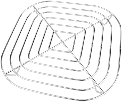 Air Fryer Crisper Rack, Stainless Steel Replacement Parts Grill Tray Plate Containers Compatible with Ninja Crispi Air Fryer FN090 FN091 FN100 FN101 FN103 All Series(Silver)