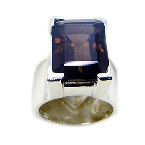 Anneaux quartz fumé pour femmes en argent parfait pour vos soirées chic
