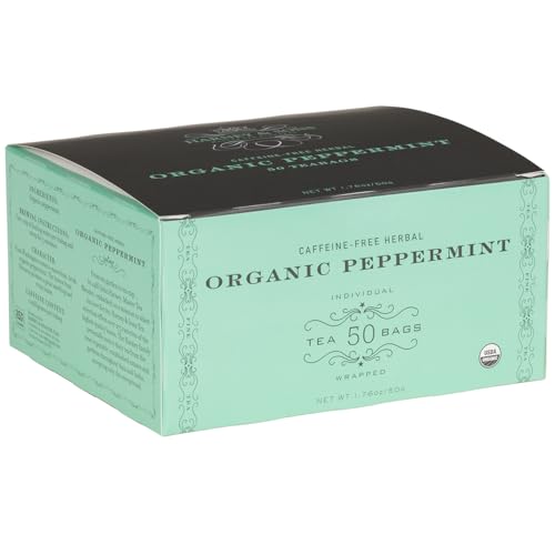 Harney & Sons Organic Peppermint Tea 1.76oz/50g (50 Tea Bags)