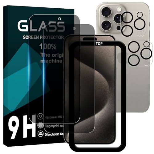 Ή iPhone15 Pro max KXtC `h~ y2+2Zbg AGCɎq KChgt ziPhone 15 pro max tC ̂h~ (2) + YیtB (2) ACtH15v}bNX t 