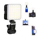 Clip universel et support griffe flash intégré : En plus de la fixation magnétique, cette lampe photo LED est équipée d’un clip robuste pour smartphones, tablettes et ordinateurs portables jusqu’à 15 mm d’épaisseur ainsi qu’un support griffe flash compatible caméra, trépied et perche à selfie