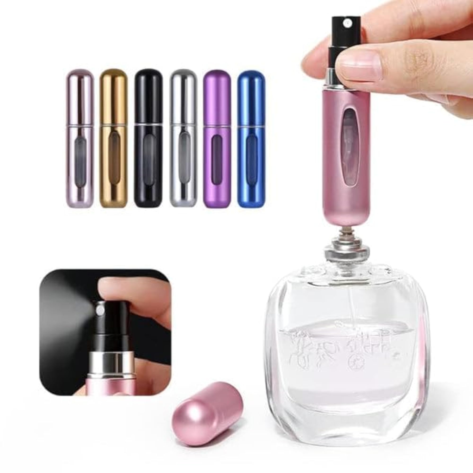 Compact Mini Portable Perfume Empty Spray Bottle