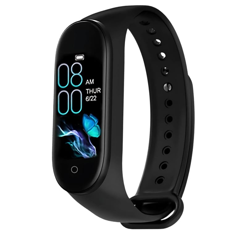 Elevea 𝟏𝟓 𝐘𝐞𝐚𝐫𝐬 𝐆𝐮𝐚𝐫𝐚𝐧𝐭𝐞𝐞 Smart Fitness Band with Heart Rate & Sleep Monitor, OLED Display, Waterproof Bluetooth Health Tracker for Unisex, Activity Band with Step Count, Call Alerts