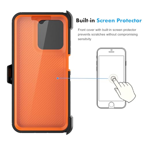 NJJEX Motorola Moto G 5G 2025/2026 Case with Belt Clip Holste, Orange by NJJEX - Used condition - Image 4