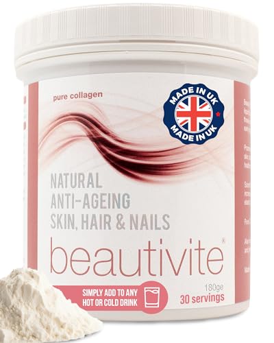 Beautivite 100% Pure Collagen Powder - Hot or Cold Hydrolyzed Dri...