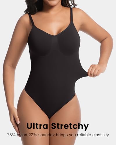 Image of Backless Thong Shapewear for Women with Tummy Control, Seamless Sculpting Bodysuit for Workouts and Daily Wear