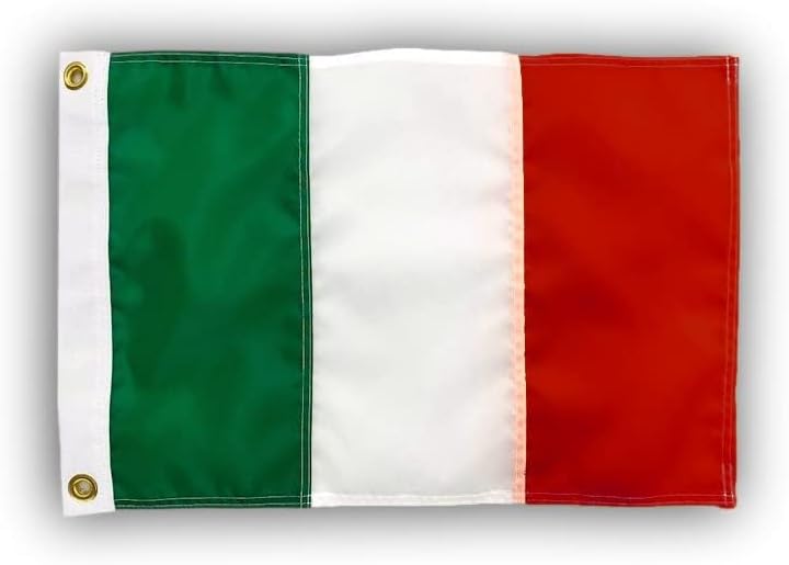US Flag Factory - 12x18 Inch Italy Italian Flag (Sewn Stripes) Outdoor SolarMax Nylon - Made in America - Premium Quality - Image 2