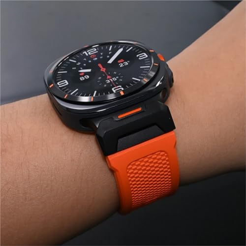 Bracelet Galaxy Watch 7 Ultra 47mm SCHIK caoutchouc silicone métal - 4