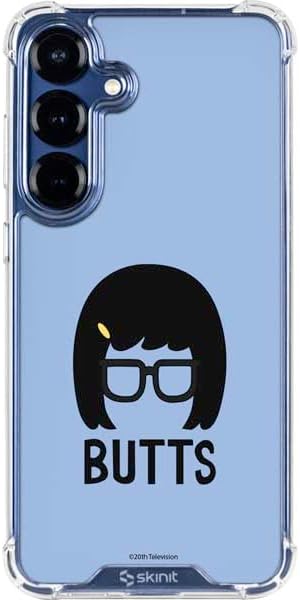 Skinit Clear Phone Case Compatible with Galaxy S25 - Officially Licensed Bobs Burgers Bike Squad Design