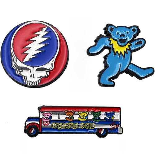 Imán decorativo mini set Rectangular Grateful Dead miniatura 1