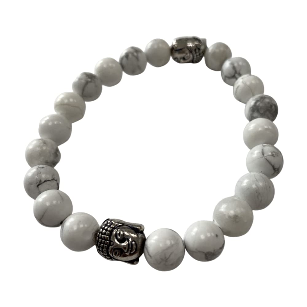 VIE Buddha Bracelet, Howlite