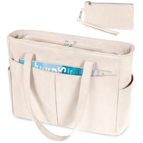 Sac ordinateur femme XL grand sac à main cabas velours zippé pour le travail