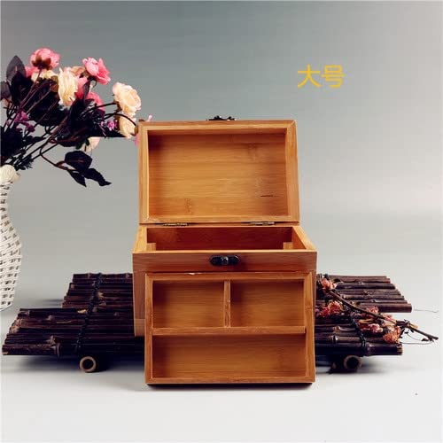 HGIYA Jewelry box Bamboo Craft Bamboo Jewelry Box Wooden Jewelry