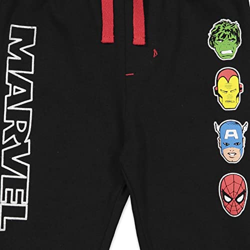 Marvel Avengers Toddler Boys 2 Pack Drawstring Jogger Pants Black/Light Grey 5T #TOP5