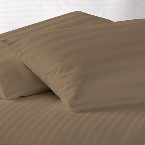 Image of Cotton 300 TC Pillow Cover, Single, Brown, 2 Pieces