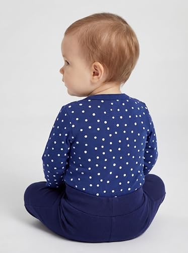 TupTam Baby Mädchen Langarm Wickelshirt Baumwolle 5er Set, Farbe: Grün_Weiß_Pink_Blume, Größe: 56