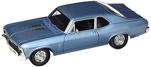 Maisto 1970 Chevrolet Nova SS Coupe Hard Top 1/24 Scale Diecast Model Car Blue