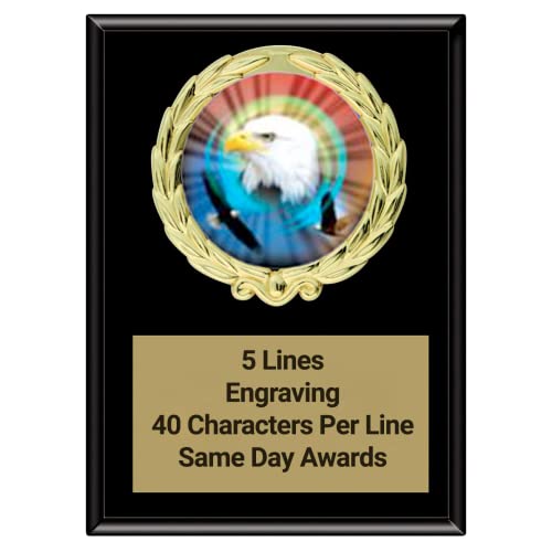 Same Day Awards Magic Eagle Plaque (2 Sizes) Engraving Included (7x9 Inches)
