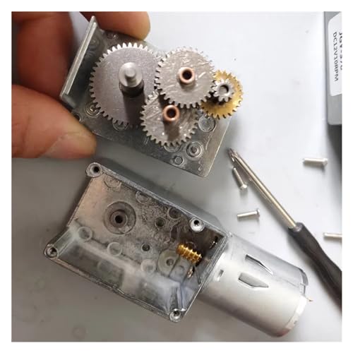 Moteur à engrenage à vis sans fin robuste en métal 12V