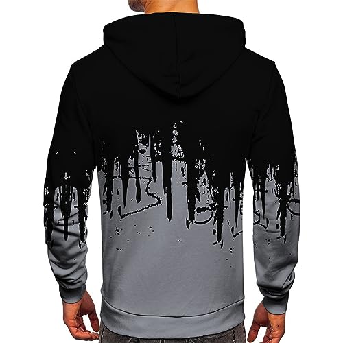 Ymosrh Men's Halloween Sweatshirt Sweatshirts Drawstring Hooded Long Sleeve Hoodies With Pockets Hoodies Men, S-6XL4