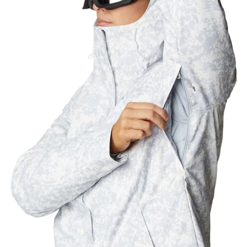 Columbia Jaqueta feminina Whirlibird IV Interchange, estampa floral branca, 1X Plus