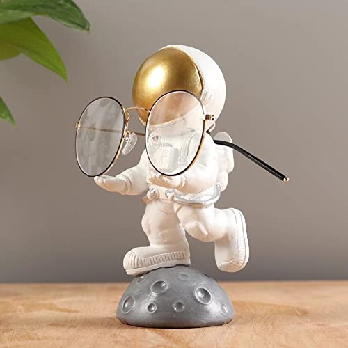 Suporte de exibição de óculos de resina de armação de óculos astronauta divertido decoração de mesa