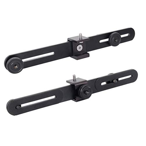 Walway Straight Triple Head Bracket Tripod Mount For 1/4 Inches Screw Dslr Camera Led Light Flash Light Microphone And More, With Hot Shoe Socket #TOP7