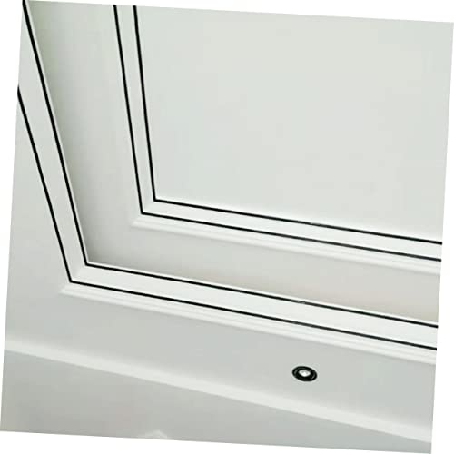 Angoily 2 Peças De Papel De Parede Preto Para Sala De Estar Borda Da Parede Decoração De Casa Moldag