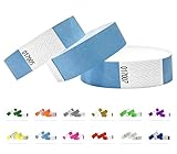 Eventitems Tyvek - Pulsera de papel - Fabricante de Reino Unido ¿Por qué comprar a un distribuidor que no fabrica sus productos e infla los precios? Eventitems es una marca reconocida que fabrica pulseras desde hace más de 10 años.