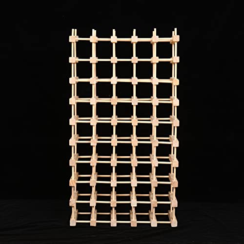 Fdhuijia Wine Rack Small Countertop Cabinet Stackable Storage Wooden Freestanding Floor Wine Holder (50 Bottles) #TOP2