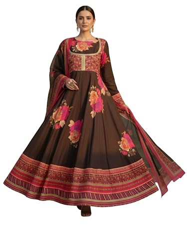 Kurta longue évasée imprimée pour vos célébrations et soirées