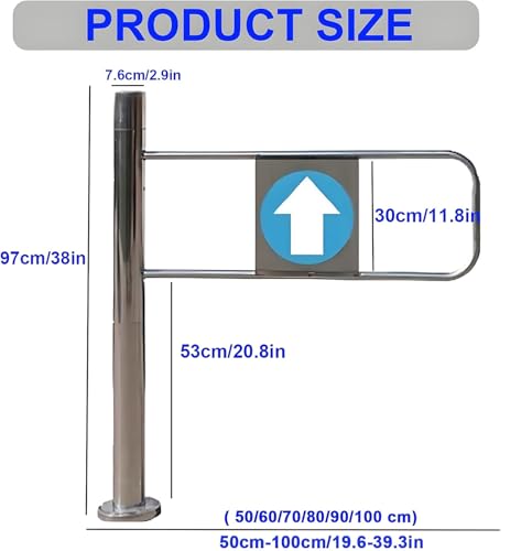 90° SwingGate – Porta di ingresso per negozi e negozi al dettaglio Migliorato per negozi e centri commerciali Design sinistro