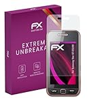 Mejor que el vidrio: a diferencia del vidrio real o Tempered Glass que FX-Hybrid-Glass Protector Pantalla Vidrio templado de plástico es irrompible e inastillable - ajuste perfecto y compatible con Samsung Star (GT-S5230)