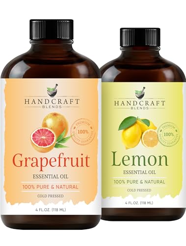 Set Doble Cítrico: Aceites Esenciales de Limón y Pomelo