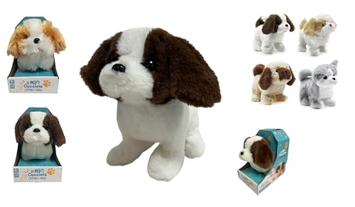 Cane Peluche Cagnolino che Abbaia e Cammina Abbaia Scodinzola Cane
