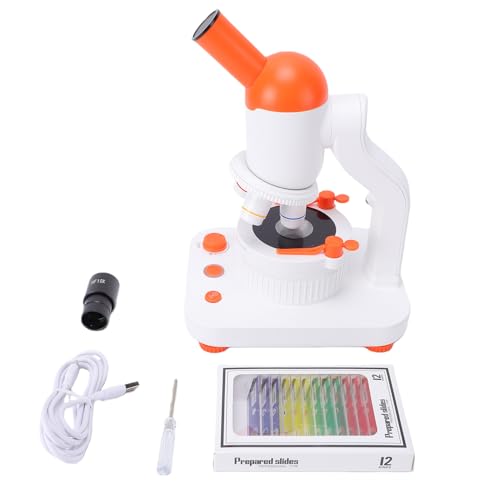 Kit de microscope biologique Goshyda double éclairage LED et batterie 2000 MAh