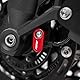 LLIDFONK Für Honda X ADV XADV 750 X-ADV 750 2017-2025 Aluminium Zubehör Motorrad Vorderrad ABS-Sensorschutz Bewachen Deckel (Rot)