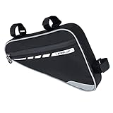 Bolso impermeable para bicicletas: esta bolsa impermeable está hecha de material impermeable de alta calidad, que es resistente al desgaste y tiene una superficie impermeable para mantenerla seca al caminar y andar en bicicleta. Sin embargo, no está diseñado para sumergirse en agua o lluvia intensa durante mucho tiempo.