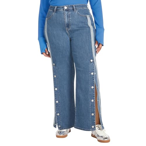 Masseys Wide Leg Snap Jean4