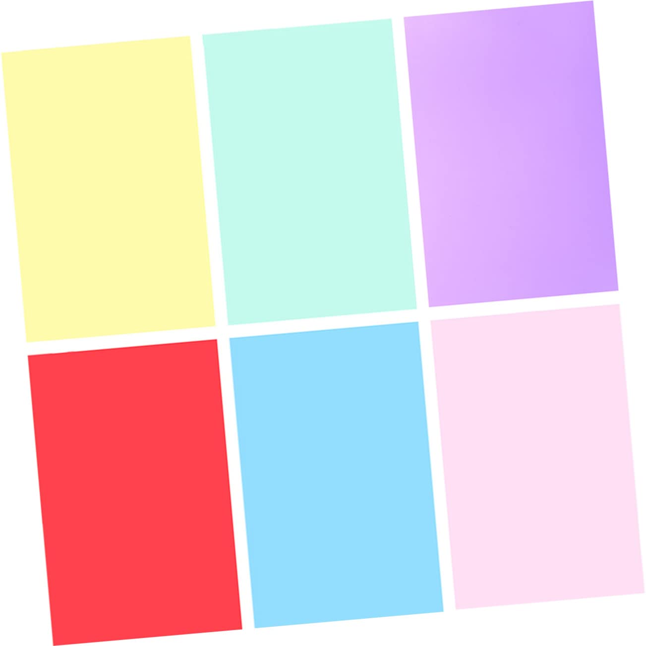 MOLUCKFU 6pcs PVC Film Filter for Lighting Effect Color Correction Gel Light Filter Color Gels for Lights Color Filters Kit Photo Lighting Gels Light Gels Transparent Color Lighting Filters