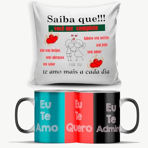 Kit de almofada e caneca