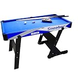 softneco Billar Pool Juego para Entretenimiento Familiar,Portátil Mesa Billar con Bolas Y Palos,Plegable Mesa De Billar Uso Doméstico B