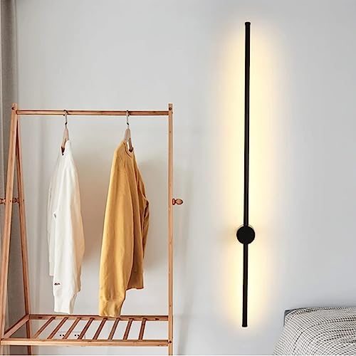 La Mejor comparativa de Apliques lámparas pared los 7 más buscados. 33 Mikeru - Aplique de pared moderno de tira larga, 31.5 pulgadas, lámpara de pared de 3 colores con interruptor de cable, lámpara de pared de decoración minimalista para sala de...